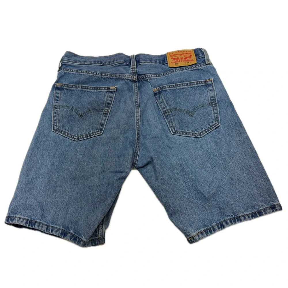 Levis Shorts Mens 34 Blue Strauss 405 Denim Streetwear Skater Gorpcore